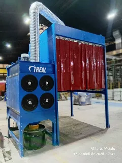 Instalação de sistema de exaustão e filtragem TREAL em cliente industrial