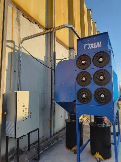 Instalação de sistema de exaustão e filtragem TREAL em cliente industrial